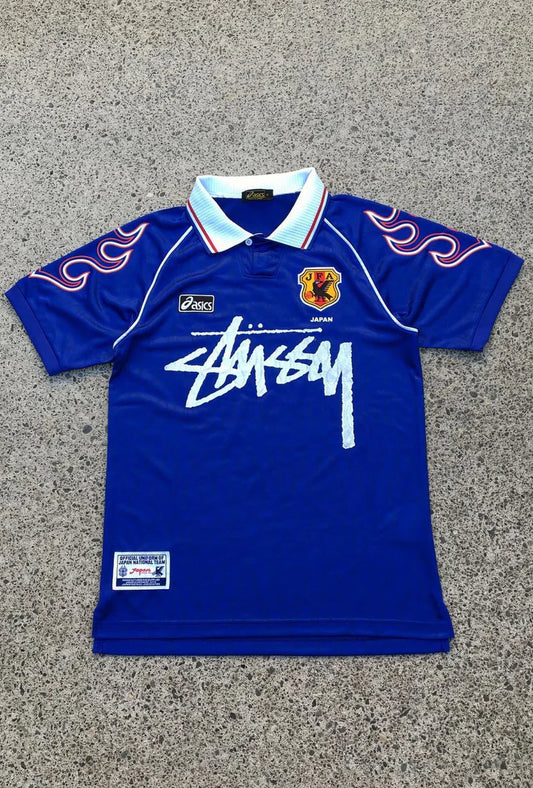 CUSTOM FOOTBALL JERSEY - “JAPAN” RETRO EDITION - BLUE