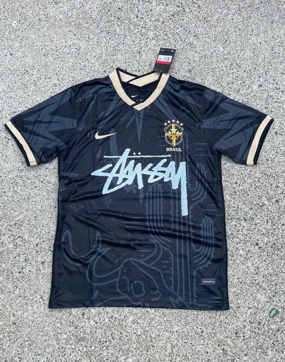 CUSTOM FOOTBALL JERSEY - “BRAZIL” WORLD CUP EDITION - BLACK
