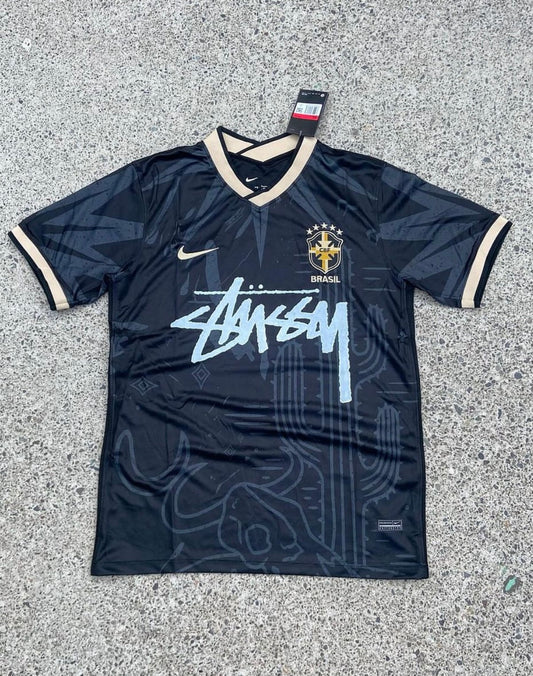 CUSTOM FOOTBALL JERSEY - “BRAZIL” WORLD CUP EDITION - BLACK