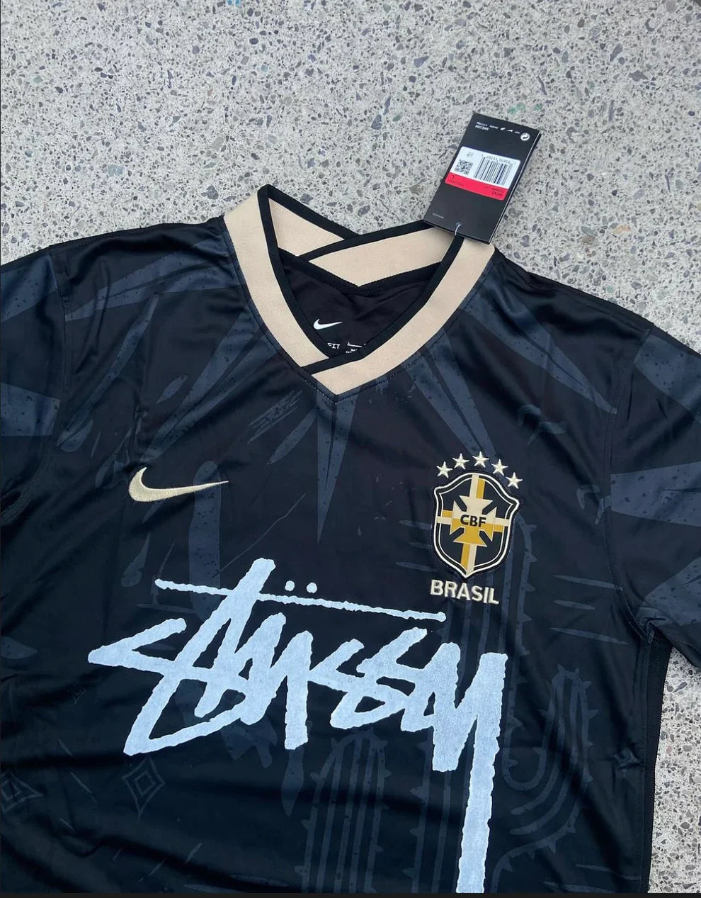 CUSTOM FOOTBALL JERSEY - “BRAZIL” WORLD CUP EDITION - BLACK