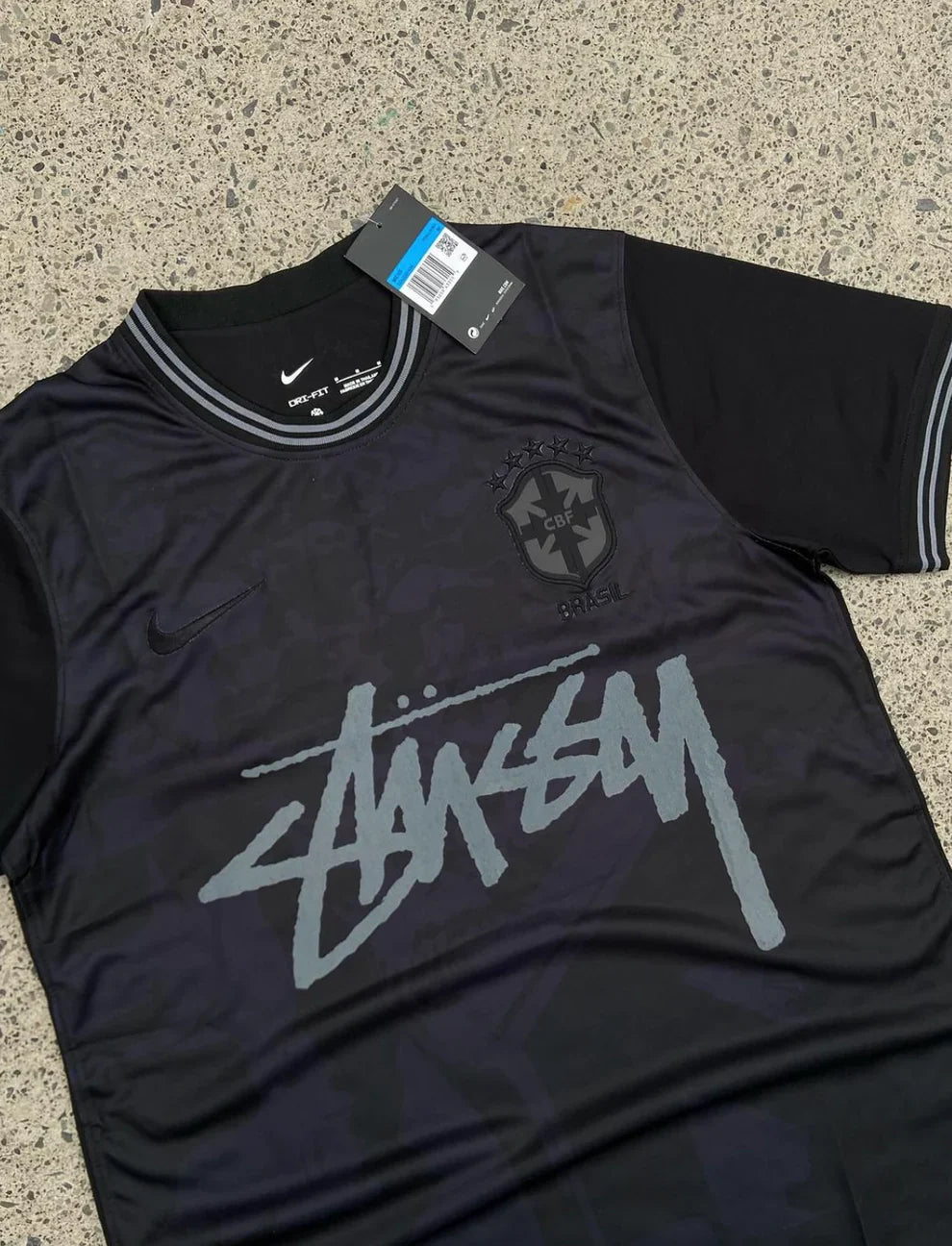 CUSTOM FOOTBALL JERSEY - “BRAZIL” EDITION - FULL BLACK