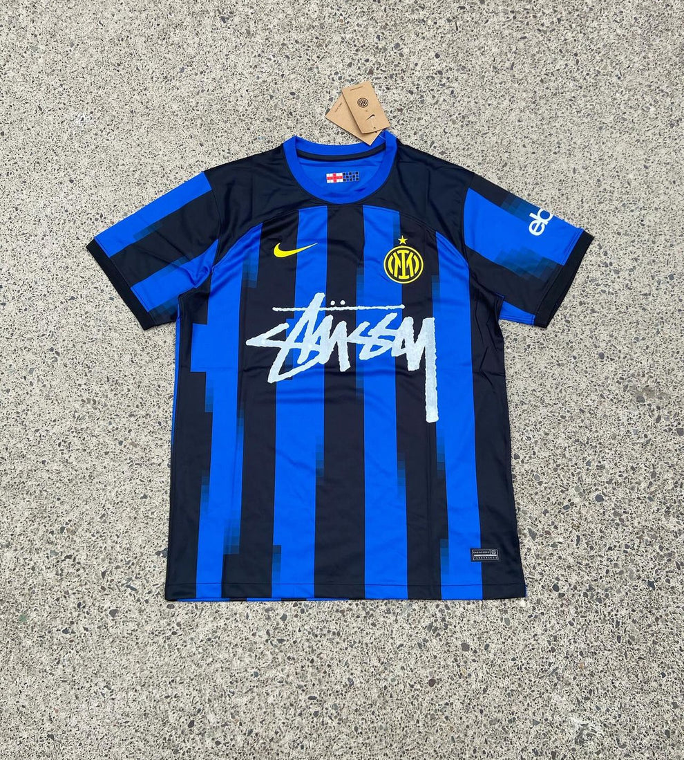 CUSTOM FOOTBALL JERSEY - “INTER” EDITION - BLUE/BLACK