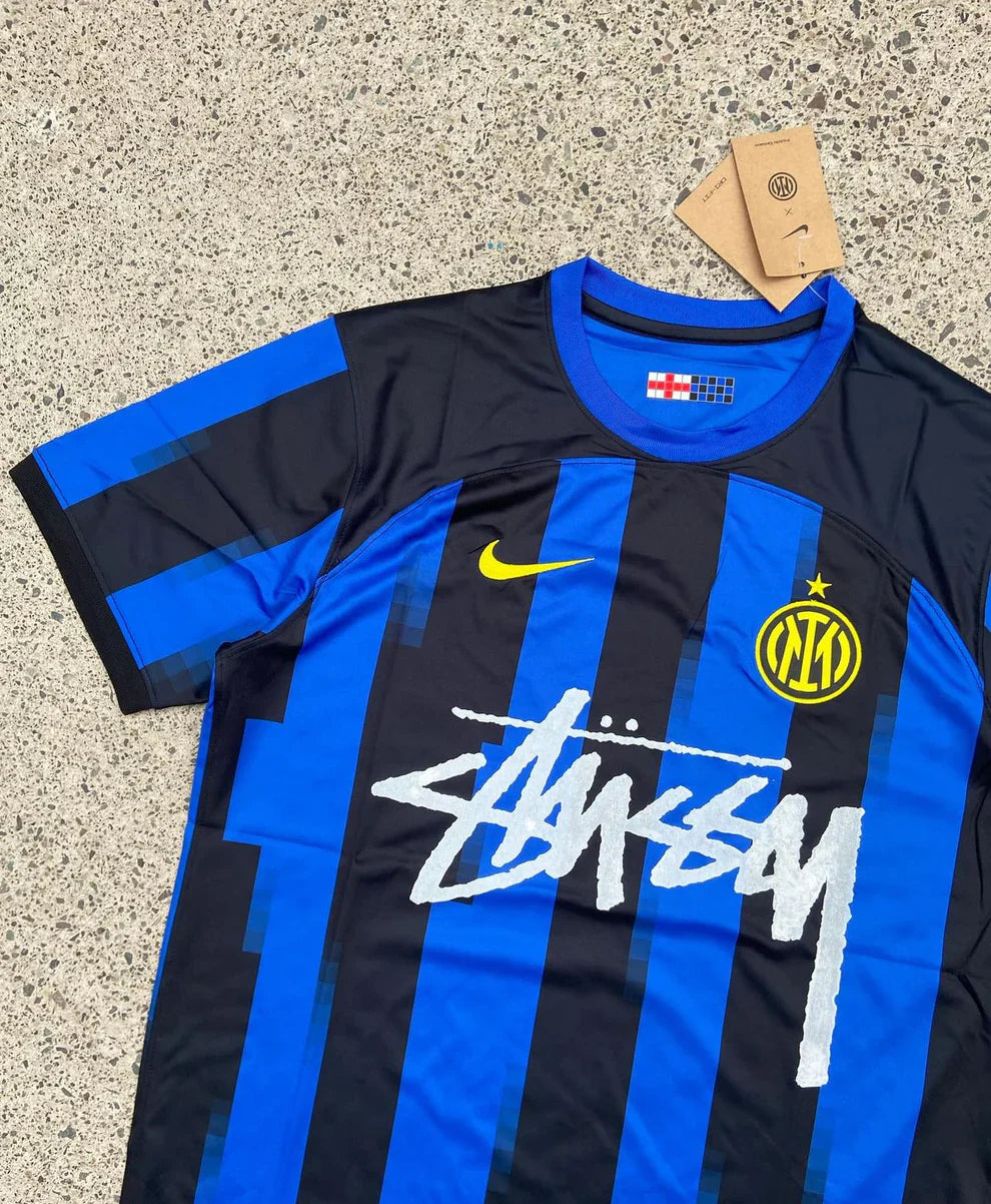 CUSTOM FOOTBALL JERSEY - “INTER” EDITION - BLUE/BLACK