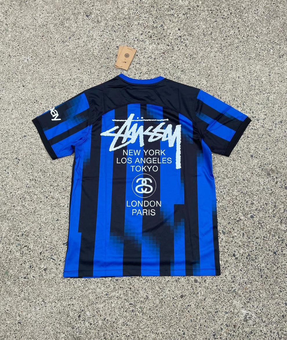 CUSTOM FOOTBALL JERSEY - “INTER” EDITION - BLUE/BLACK