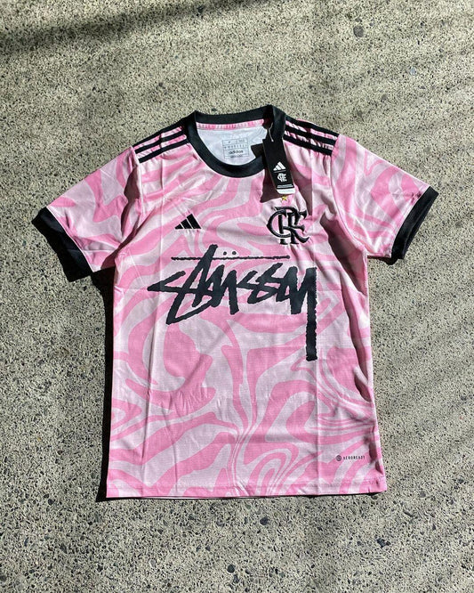 CUSTOM FOOTBALL JERSEY - “FLAMENGO” EDITION - PINK